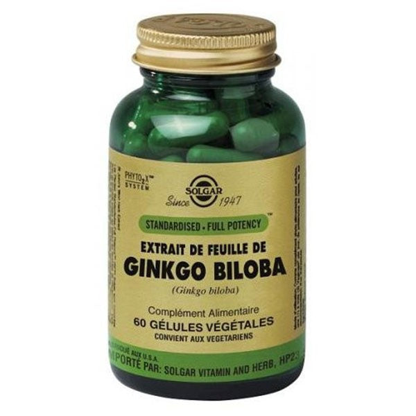 Solgar Extract Din Frunze De Ginkgo Biloba, 60 Capsule